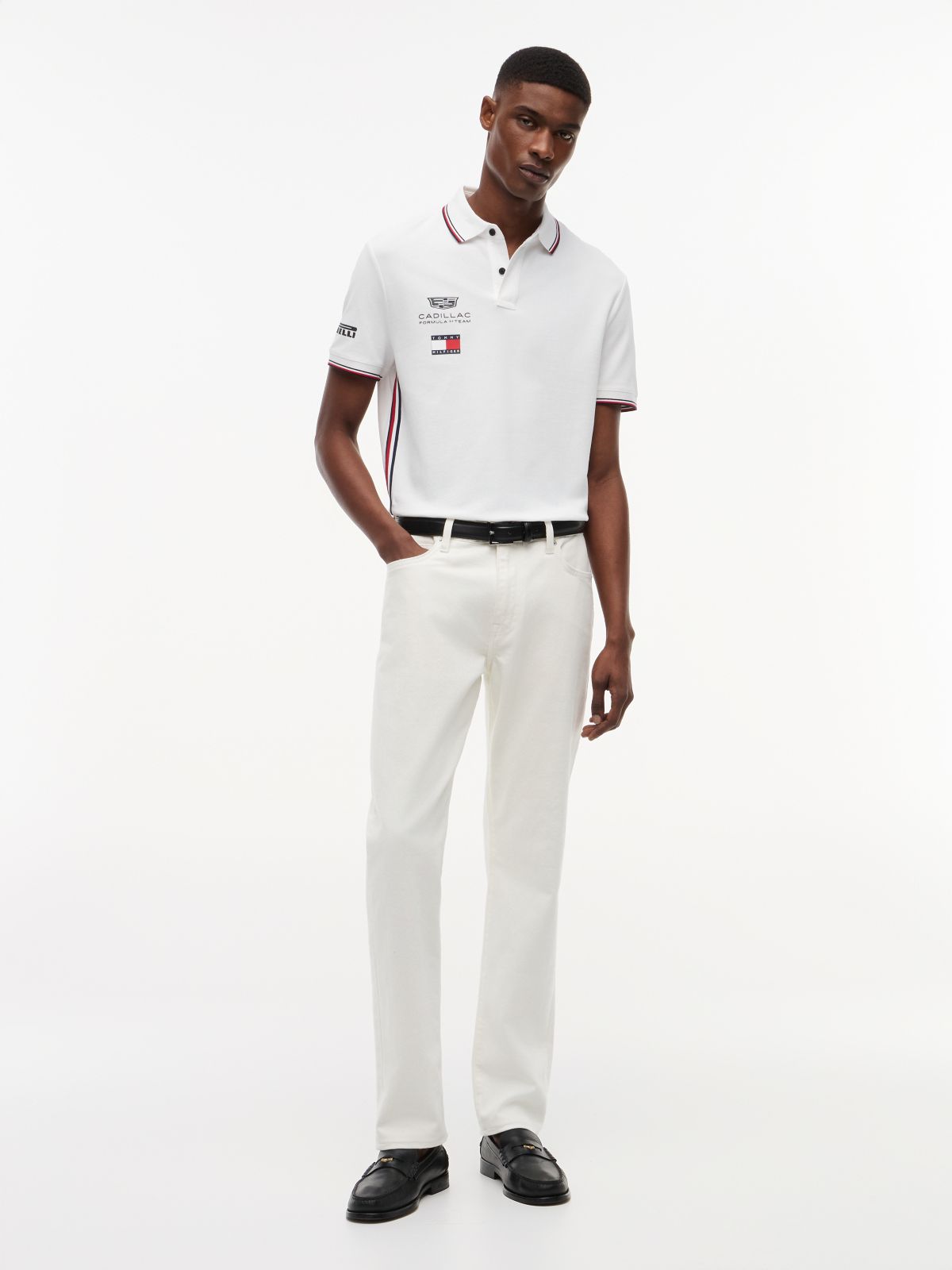 TH x Cadillac Formula 1® Team Polo Shirt — White