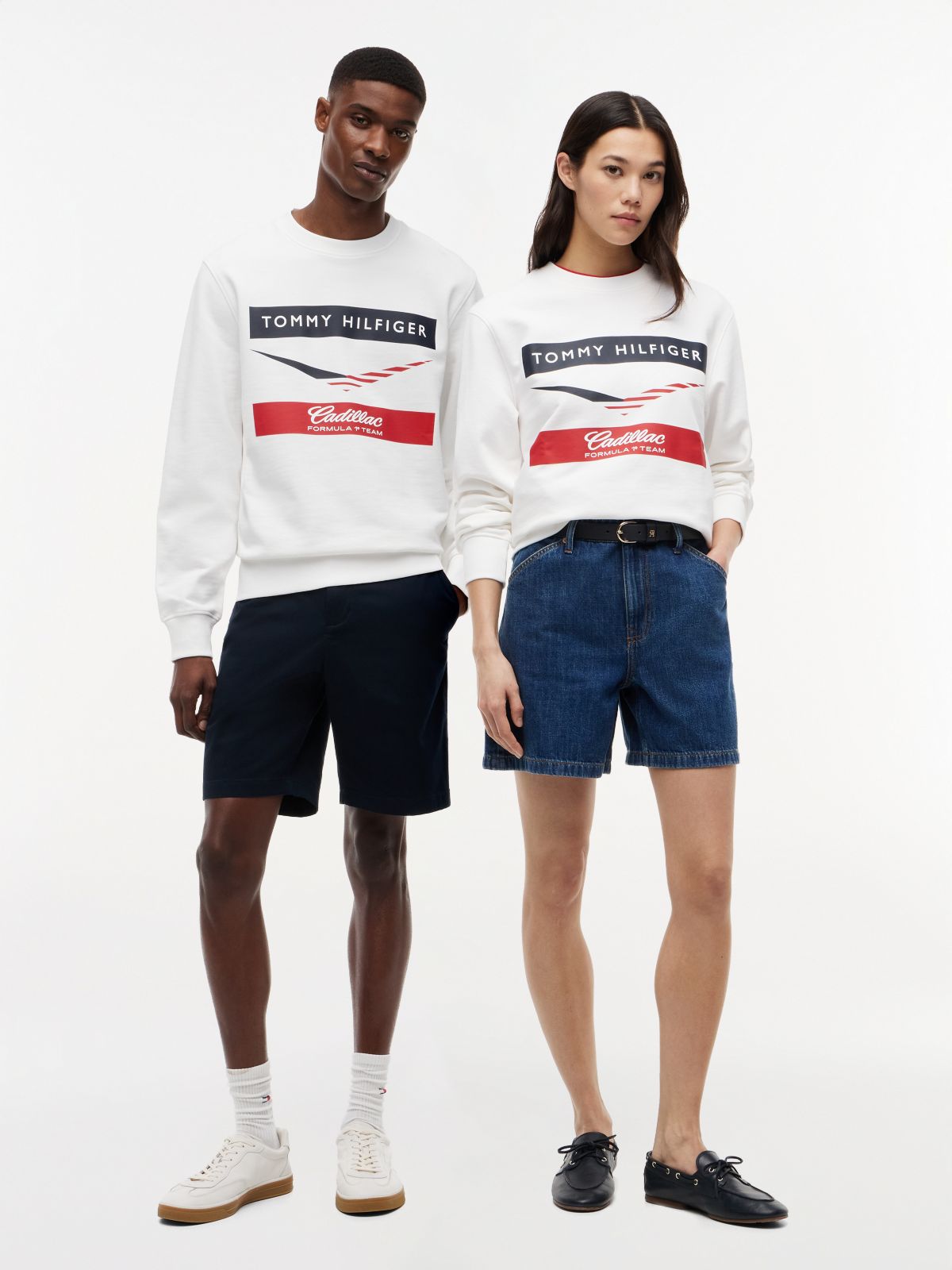 TH x Cadillac Formula 1® Team Chevron Sweatshirt — White