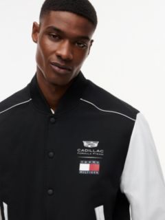 TH x Cadillac Formula 1® Team Back Logo Varsity Jacket — Black 4