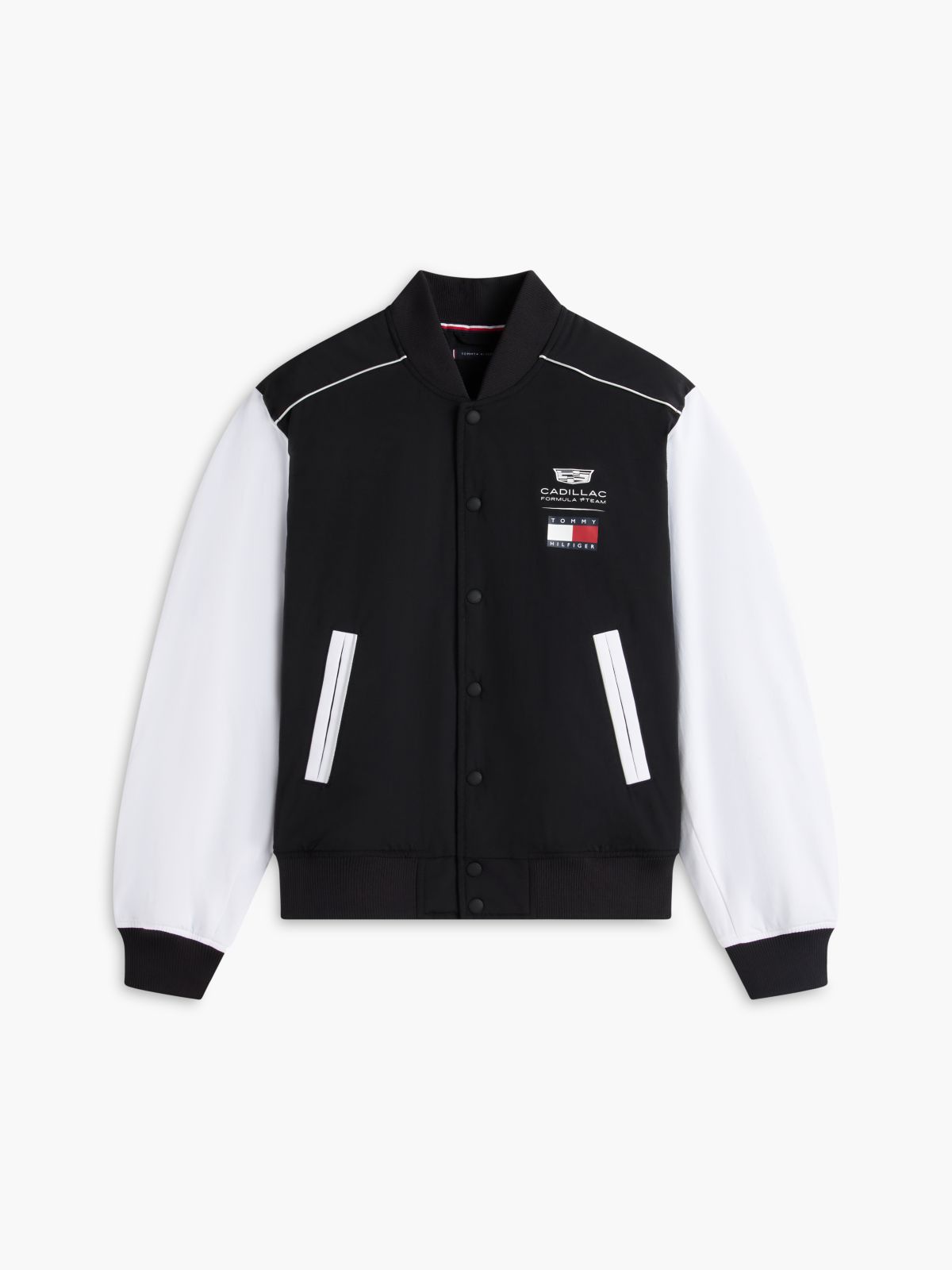 TH x Cadillac Formula 1® Team Back Logo Varsity Jacket — Black