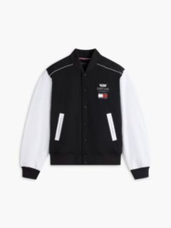 TH x Cadillac Formula 1® Team Back Logo Varsity Jacket — Black 6