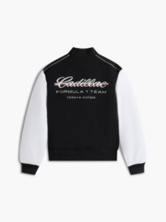 TH x Cadillac Formula 1® Team Back Logo Varsity Jacket — Black 7