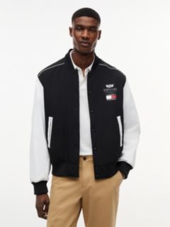TH x Cadillac Formula 1® Team Back Logo Varsity Jacket — Black 1
