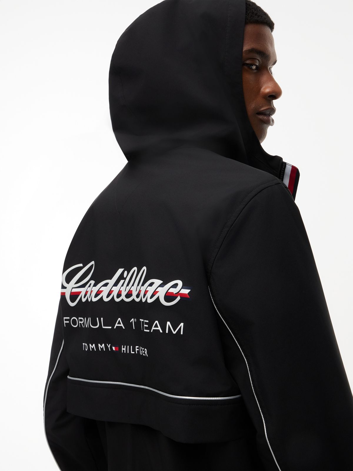 TH x Cadillac Formula 1® Team Hooded Windbreaker — Black