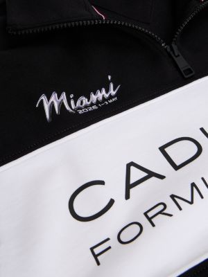 zwart th x cadillac formula 1® team windbreaker voor volwassenen gender inclusive - tommy hilfiger