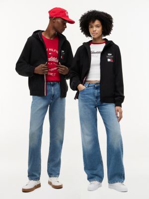 zwart th x cadillac formula 1® team windbreaker voor volwassenen gender inclusive - tommy hilfiger