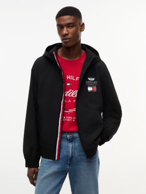 black th x cadillac formula 1® team hooded windbreaker for adults gender inclusive tommy hilfiger