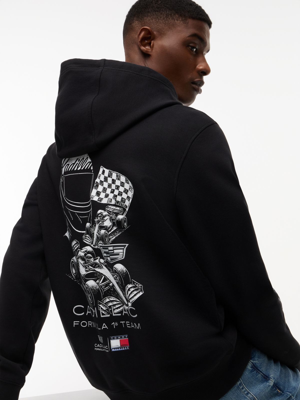 TH x Cadillac Formula 1® Team Graphic Hoody — Black