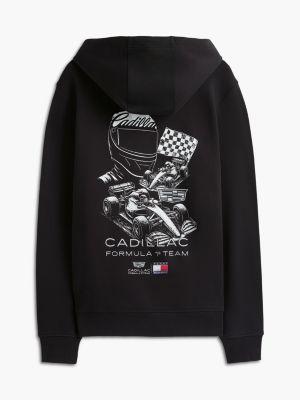 sweat à capuche th x cadillac formula 1® team noir pour adultes genre inclusif tommy hilfiger