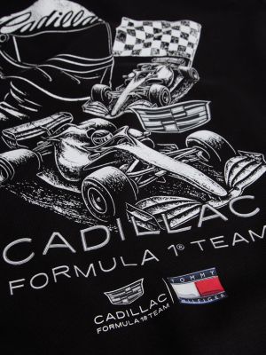 sweat à capuche th x cadillac formula 1® team noir pour adultes genre inclusif tommy hilfiger