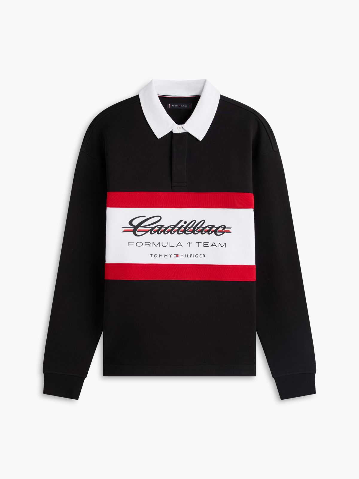 TH x Cadillac Formula 1® Team Logo Rugby Shirt — Black