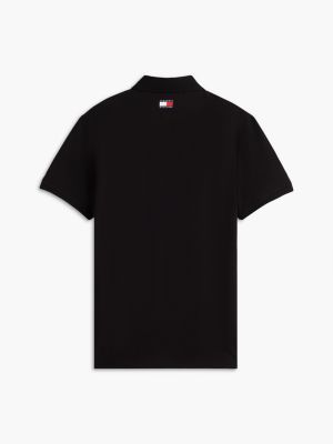 schwarz th x cadillac formula 1® team poloshirt mit logo für gender-inclusive erwachsene - tommy hilfiger