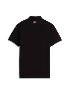 polo th x cadillac formula 1® team à logo noir pour adultes genre inclusif tommy hilfiger