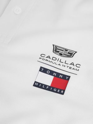 white th x cadillac formula 1® team logo polo shirt for adults gender inclusive tommy hilfiger