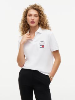 TH x Cadillac Formula 1® Team Logo Polo Shirt — White 2