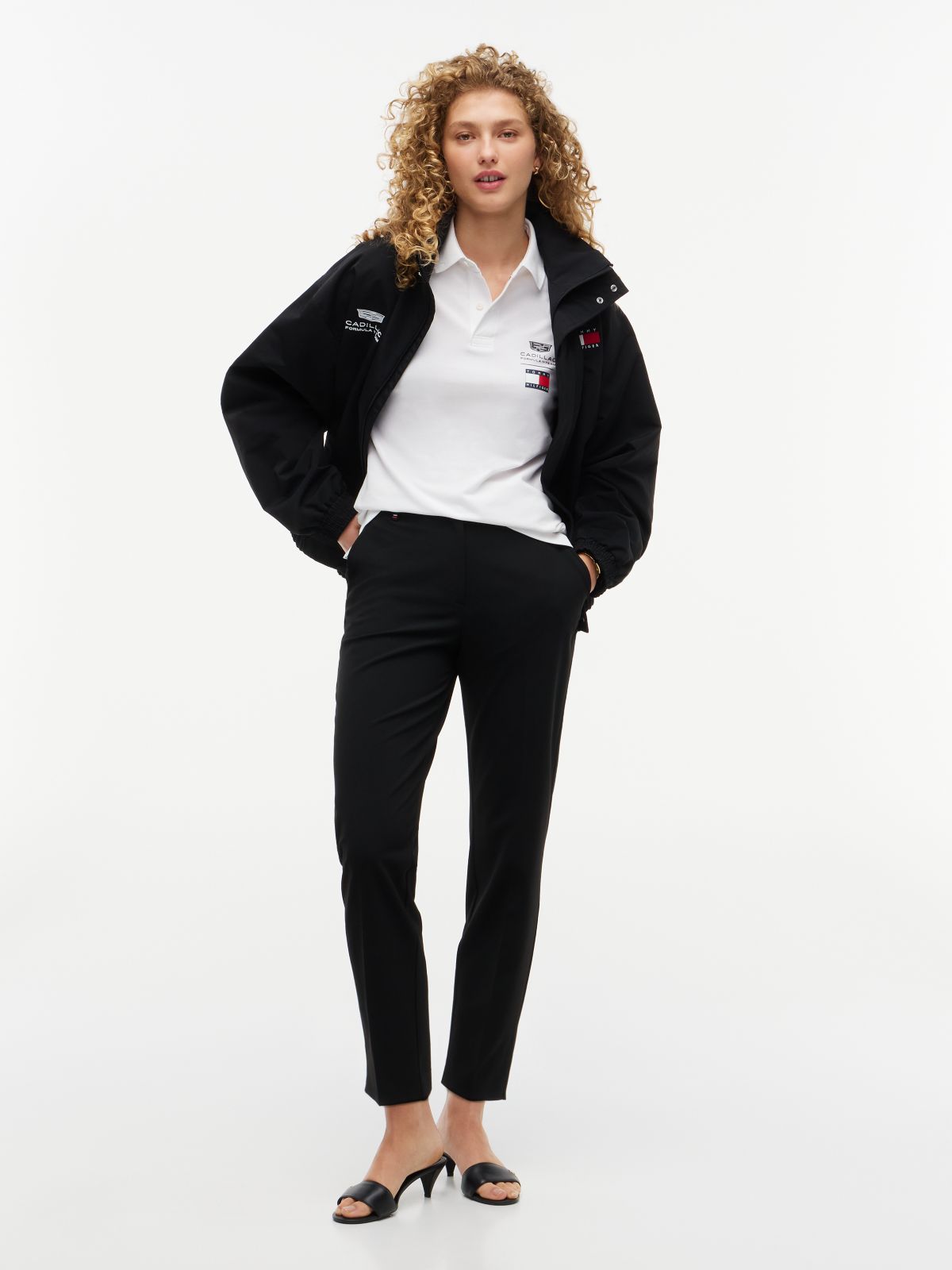 TH x Cadillac Formula 1® Team Logo Polo Shirt — White