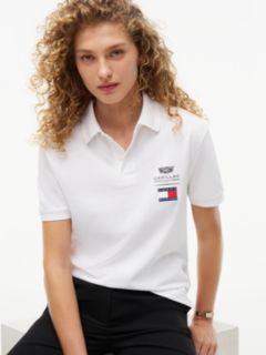 TH x Cadillac Formula 1® Team Logo Polo Shirt — White 6