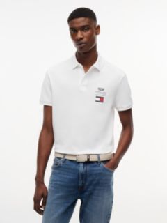 TH x Cadillac Formula 1® Team Logo Polo Shirt — White 1
