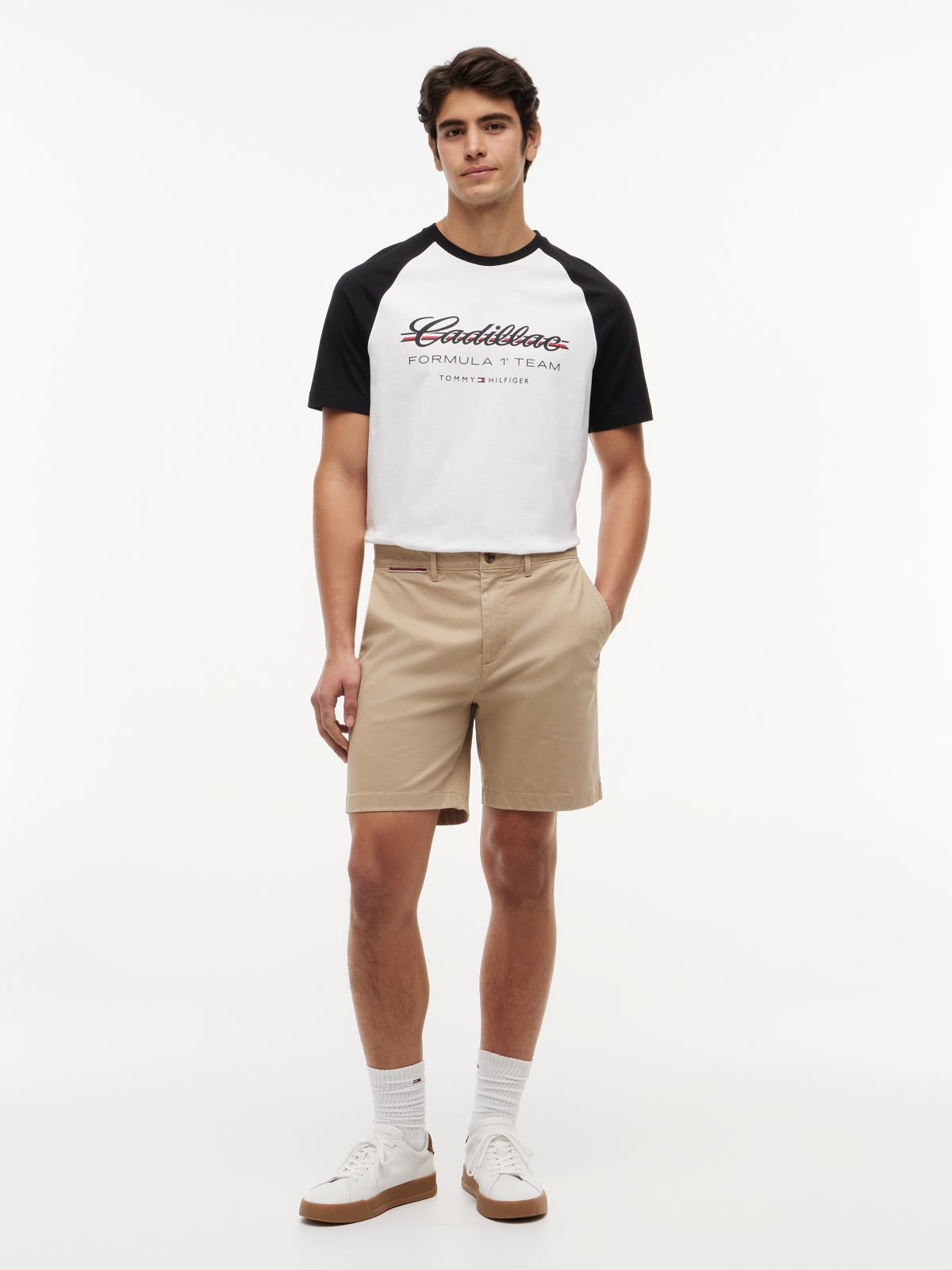 TH x Cadillac Formula 1® Team Logo Raglan T-Shirt — White