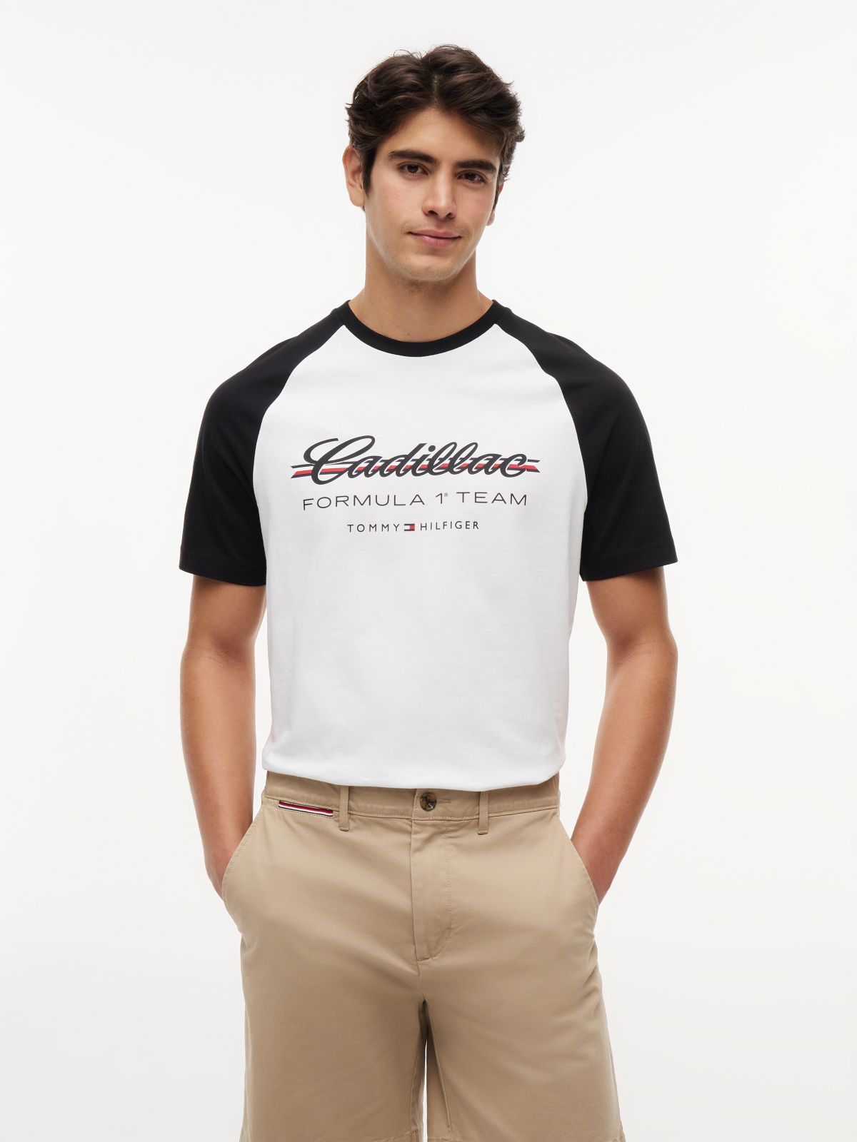 TH x Cadillac Formula 1® Team Logo Raglan T-Shirt — White