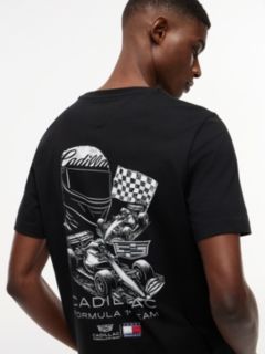 TH x Cadillac Formula 1® Team Back Graphic T-Shirt — Black 3