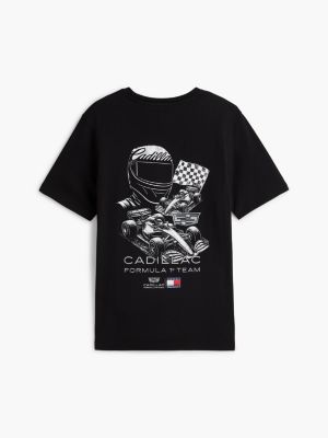 camiseta th x cadillac formula 1® team negro de diseño inclusivo para adultos tommy hilfiger