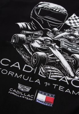 camiseta th x cadillac formula 1® team negro de diseño inclusivo para adultos tommy hilfiger