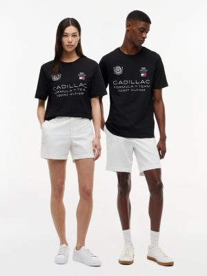 camiseta th x cadillac formula 1® team negro de diseño inclusivo para adultos tommy hilfiger