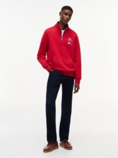 TH x Cadillac Formula 1® Team Back Graphic Half-Zip Sweatshirt — Red 3
