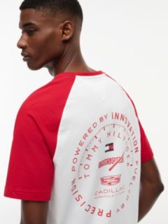 TH x Cadillac Formula 1® Team Back Graphic Raglan T-Shirt — White 4