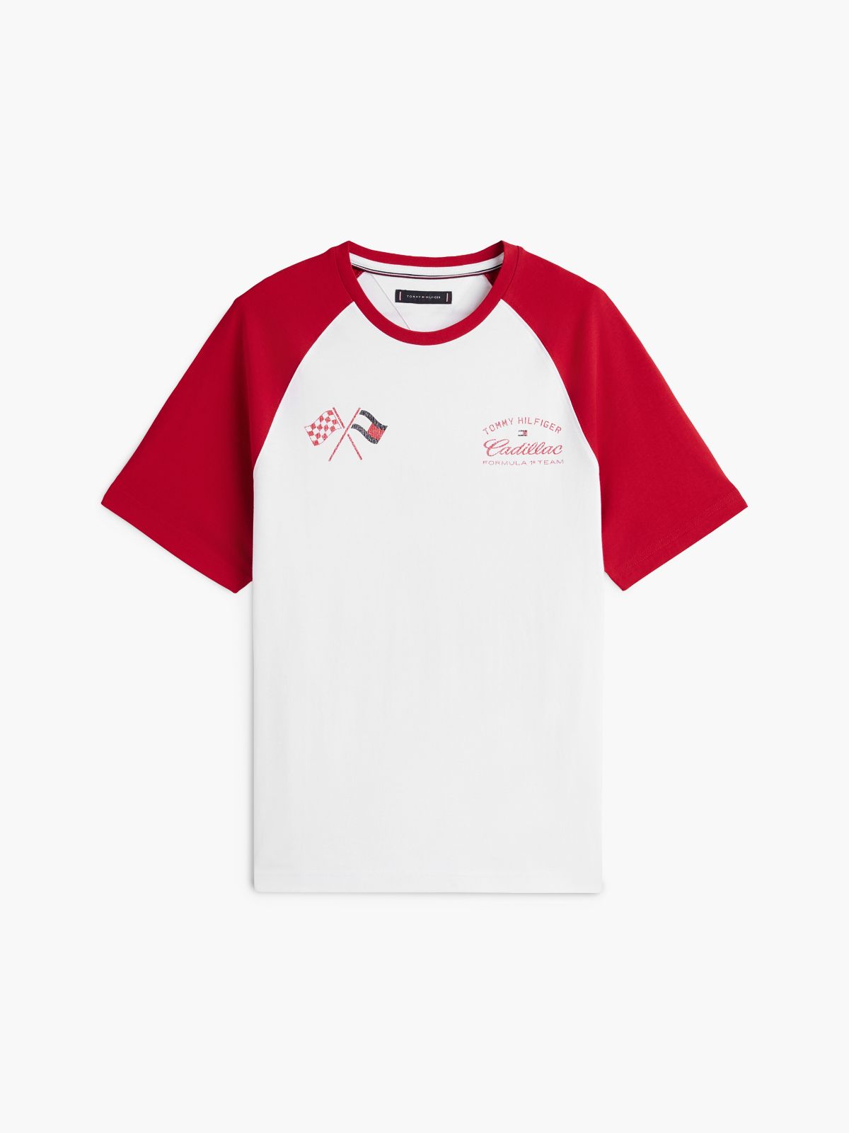 TH x Cadillac Formula 1® Team Back Graphic Raglan T-Shirt — White