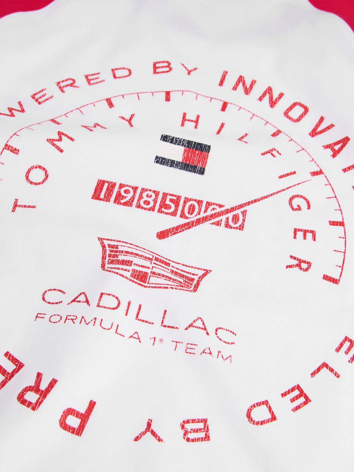 TH x Cadillac Formula 1® Team Back Graphic Raglan T-Shirt — White