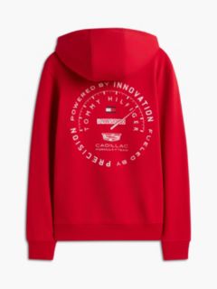 TH x Cadillac Formula 1® Team Back Graphic Hoody — Red 6