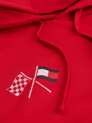 red th x cadillac formula 1® team back graphic hoody for adults gender inclusive tommy hilfiger