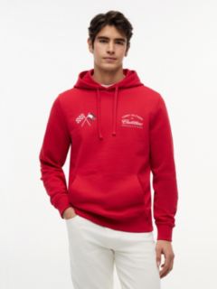 TH x Cadillac Formula 1® Team Back Graphic Hoody — Red 1
