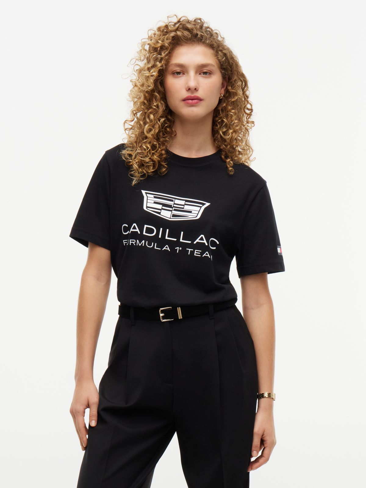 TH x Cadillac Formula 1® Team Shield Logo T-Shirt — Black