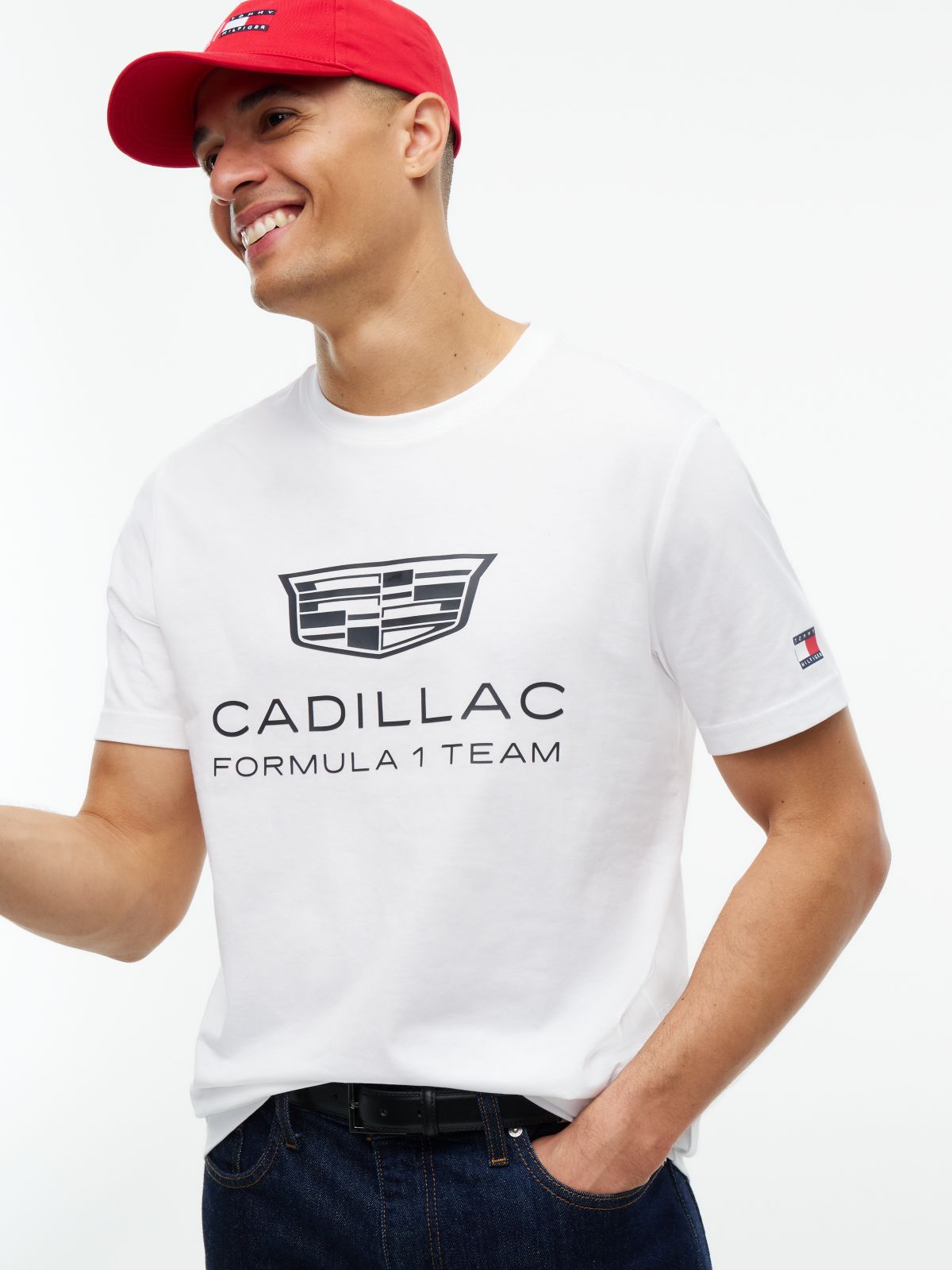 TH x Cadillac Formula 1® Team Shield Logo T-Shirt — White