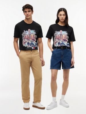 camiseta th x cadillac formula 1® team negro de diseño inclusivo para adultos tommy hilfiger