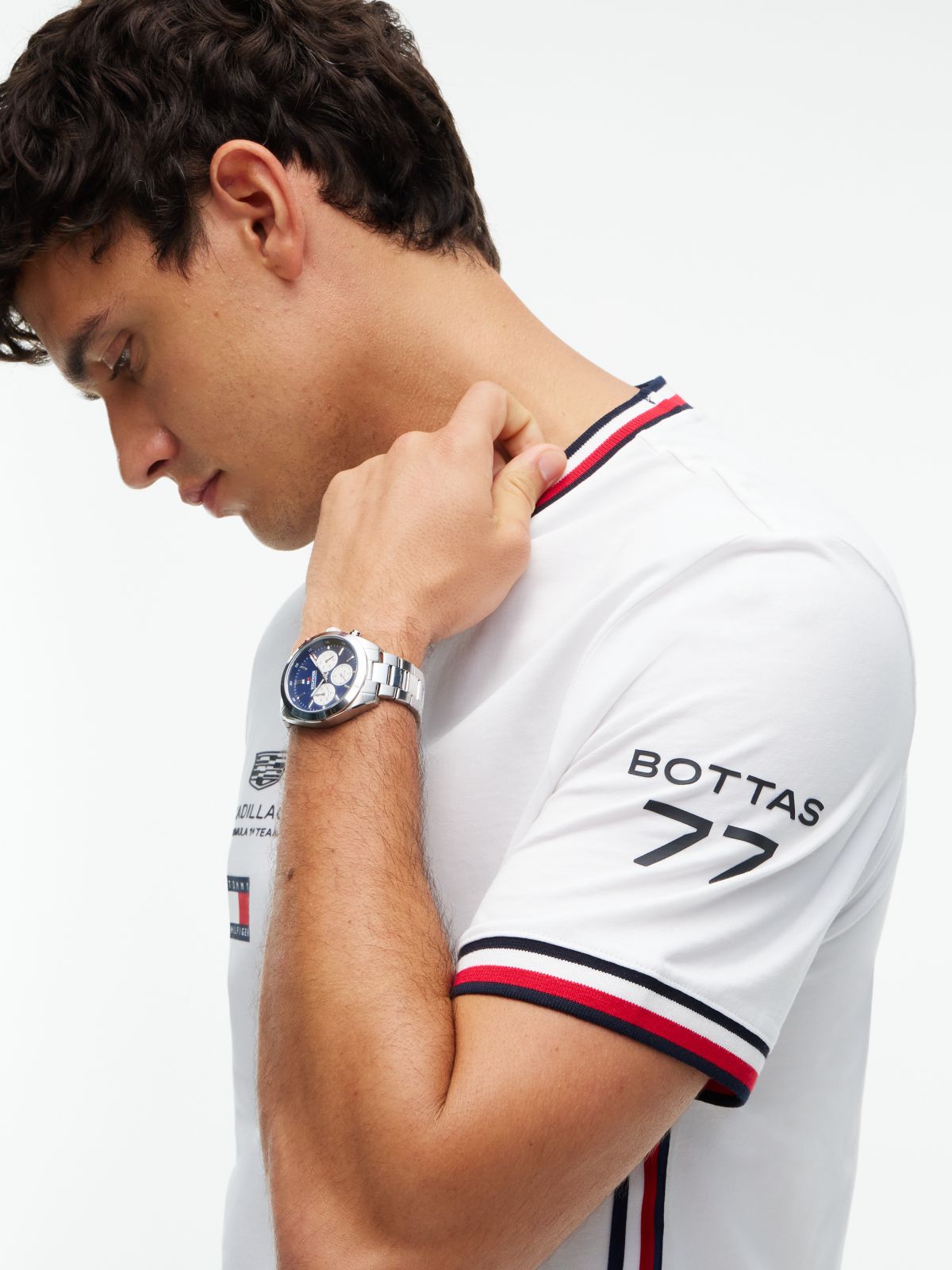 TH x Cadillac Formula 1® Team Valtteri Bottas 77 T-Shirt — White