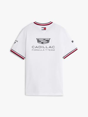 weiß th x cadillac formula 1® team t-shirt bottas 77 für gender-inclusive erwachsene - tommy hilfiger
