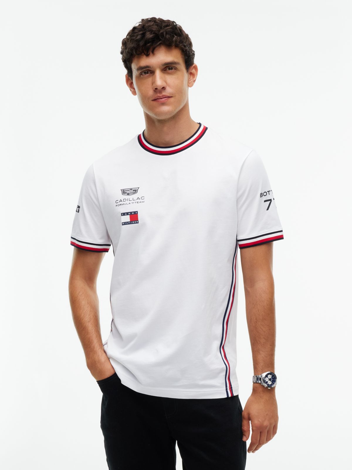 TH x Cadillac Formula 1® Team Valtteri Bottas 77 T-Shirt — White