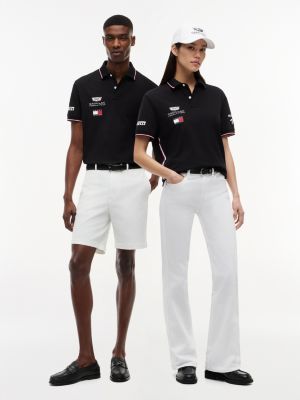 polo th x cadillac formula 1® team noir pour adultes genre inclusif tommy hilfiger