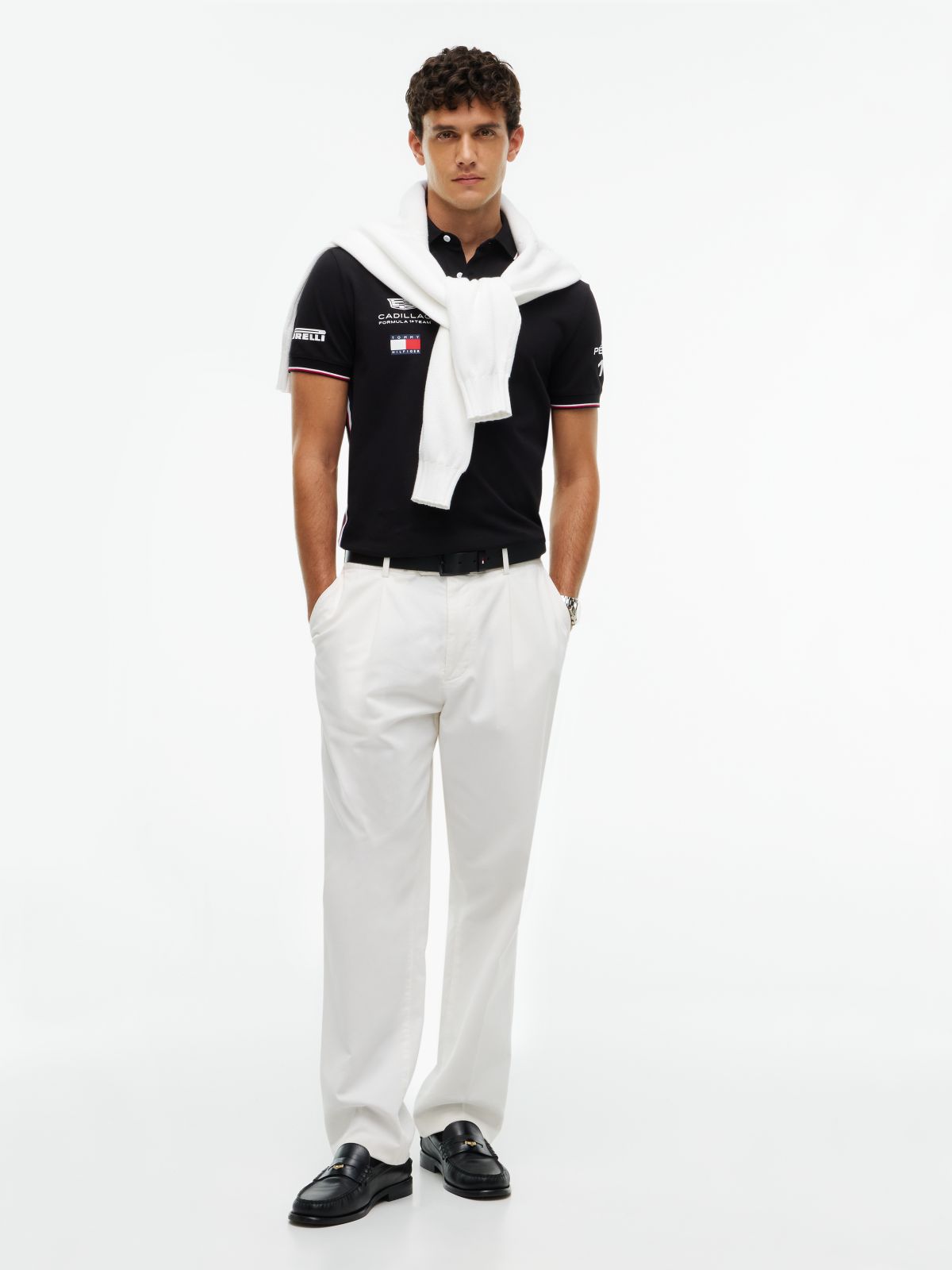 TH x Cadillac Formula 1® Team Sergio Pérez 11 Polo Shirt — Black