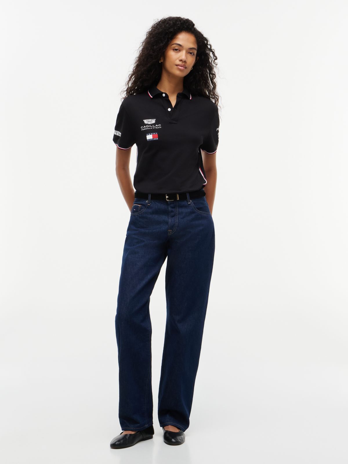 TH x Cadillac Formula 1® Team Sergio Pérez 11 Polo Shirt — Black