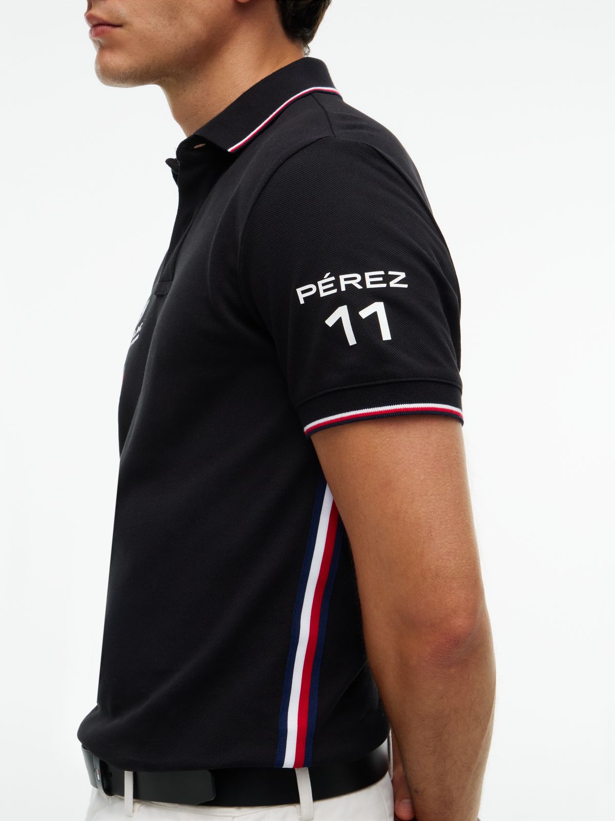 TH x Cadillac Formula 1® Team Sergio Pérez 11 Polo Shirt — Black