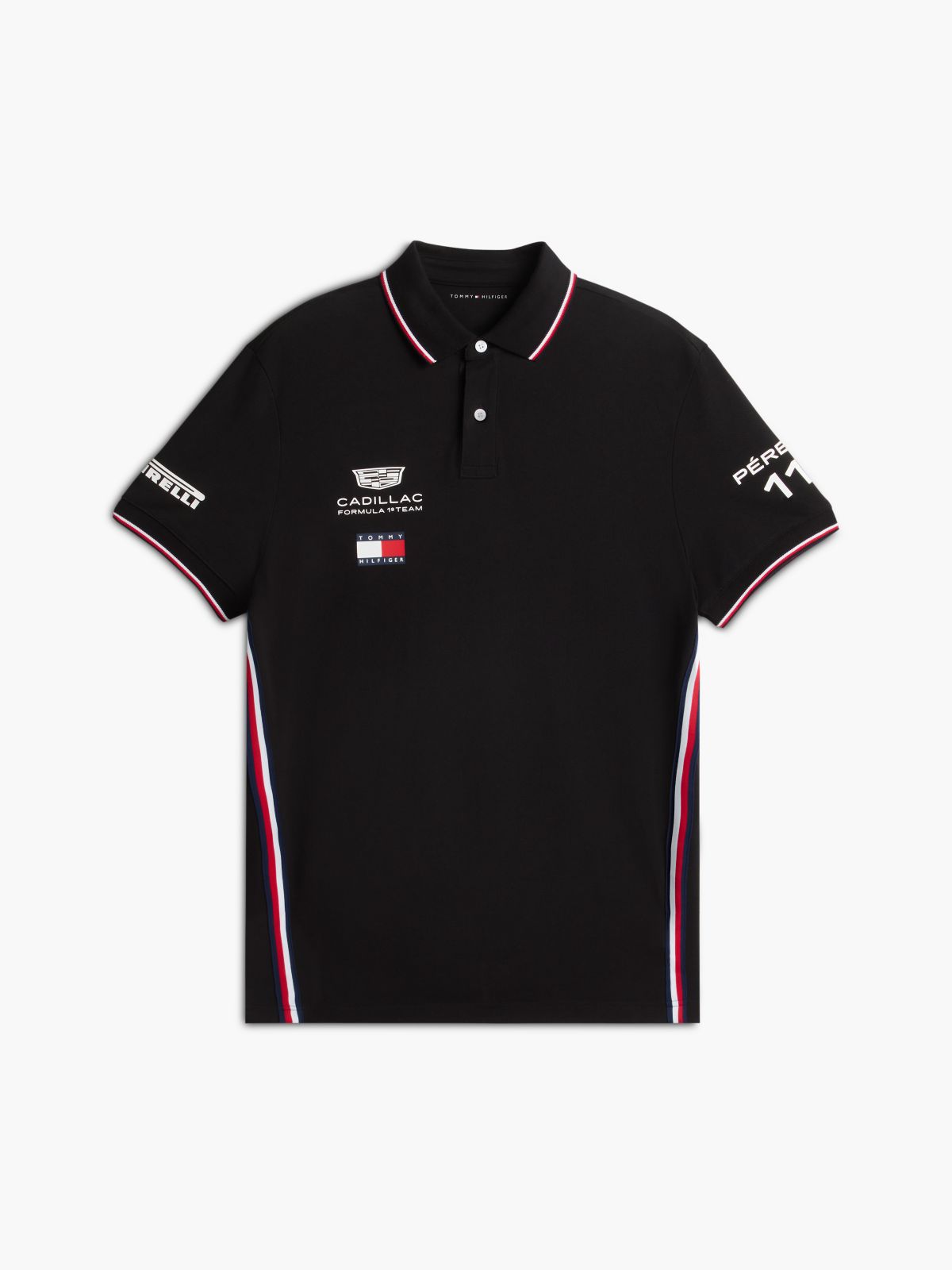 TH x Cadillac Formula 1® Team Sergio Pérez 11 Polo Shirt — Black