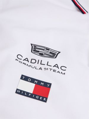 polo th x cadillac formula 1® team pérez 11 blanc pour adultes genre inclusif tommy hilfiger
