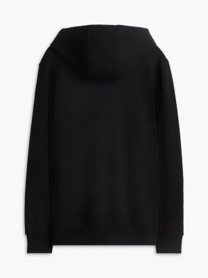 black th x cadillac formula 1® team shield logo hoody for adults gender inclusive tommy hilfiger
