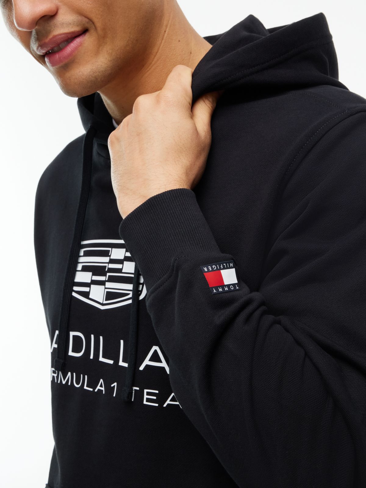 TH x Cadillac Formula 1® Team Shield Logo Hoody — Black