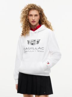 TH x Cadillac Formula 1® Team Shield Logo Hoody — White 2